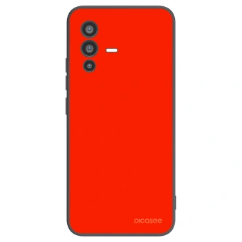 Picasee silikonowe czarne etui na Vivo V23 5G - Maranello Red