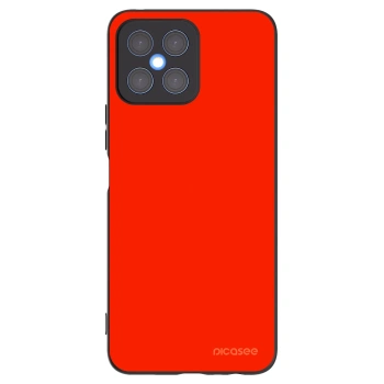 Picasee silikonowe czarne etui na Honor X8 4G - Maranello Red