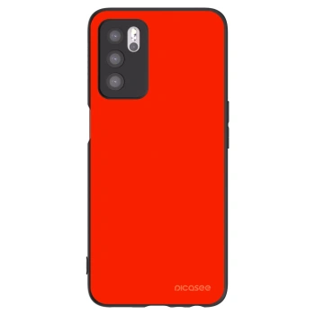 Picasee silikonowe czarne etui na OPPO A16s - Maranello Red