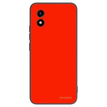 Picasee silikonowe czarne etui na Vivo Y01 - Maranello Red