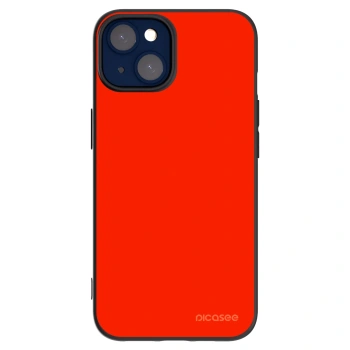 Picasee silikonowe czarne etui na Apple iPhone 14 - Maranello Red