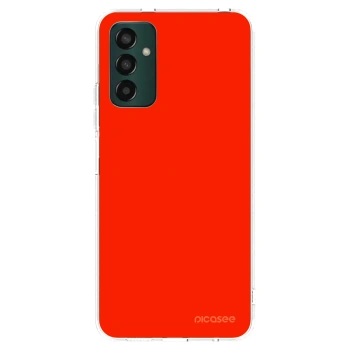 Picasee silikonowe przeźroczyste etui na Samsung Galaxy M13 M135F - Maranello Red