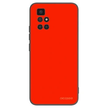 Picasee silikonowe czarne etui na Xiaomi Redmi 10 (2022) - Maranello Red