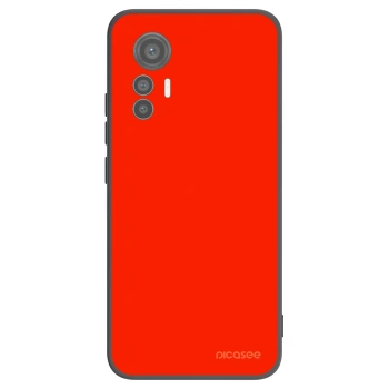 Picasee silikonowe czarne etui na Xiaomi 12 Lite - Maranello Red