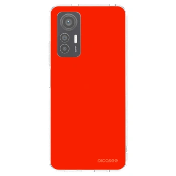Picasee silikonowe przeźroczyste etui na Xiaomi 12 Lite - Maranello Red