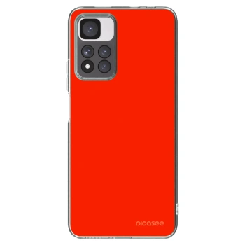 Picasee silikonowe przeźroczyste etui na Xiaomi Redmi Note 11 Pro+ 5G - Maranello Red
