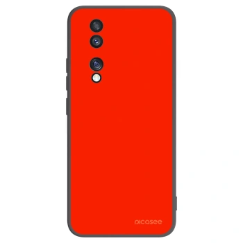 Picasee silikonowe czarne etui na Honor 70 - Maranello Red