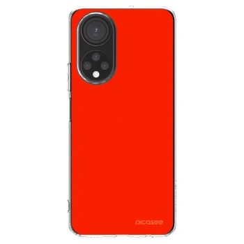 Picasee silikonowe przeźroczyste etui na Honor X7 - Maranello Red