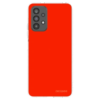 Picasee silikonowe przeźroczyste etui na Samsung Galaxy A73 5G - Maranello Red