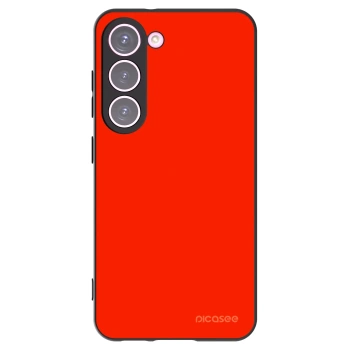 Picasee silikonowe czarne etui na Samsung Galaxy S23 5G - Maranello Red