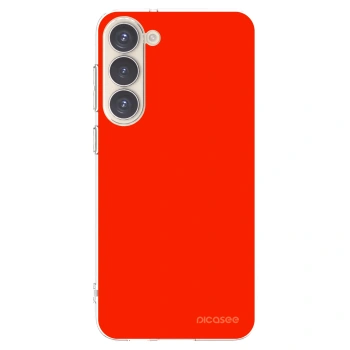 Picasee silikonowe przeźroczyste etui na Samsung Galaxy S23+ 5G - Maranello Red