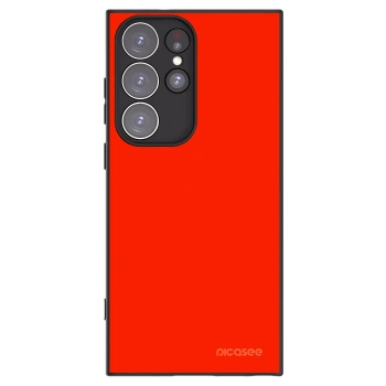 Picasee silikonowe czarne etui na Samsung Galaxy S23 Ultra 5G - Maranello Red
