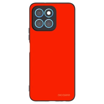 Picasee silikonowe czarne etui na Honor X8 5G - Maranello Red