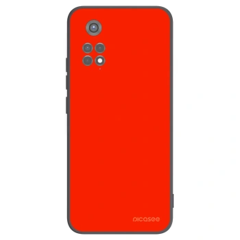 Picasee silikonowe czarne etui na Xiaomi Redmi Note 11S 5G - Maranello Red