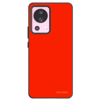 Picasee silikonowe czarne etui na Xiaomi 13 Lite - Maranello Red