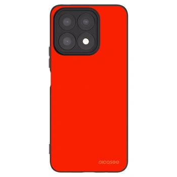 Picasee silikonowe czarne etui na Honor X8a - Maranello Red