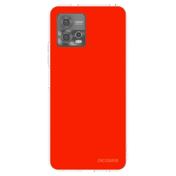Picasee silikonowe przeźroczyste etui na Motorola Moto G72 - Maranello Red