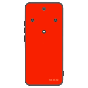 Picasee silikonowe czarne etui na Honor Magic5 Lite 5G - Maranello Red