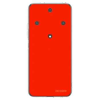 Picasee silikonowe przeźroczyste etui na Honor Magic5 Lite 5G - Maranello Red
