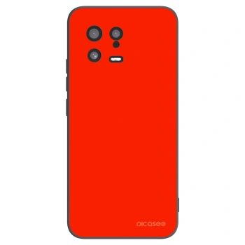 Picasee silikonowe czarne etui na Xiaomi 13 - Maranello Red
