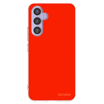 Picasee silikonowe przeźroczyste etui na Samsung Galaxy A54 5G A546B - Maranello Red