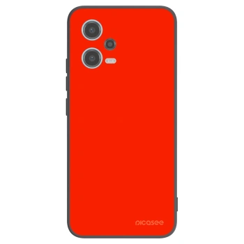 Picasee silikonowe czarne etui na Xiaomi Redmi Note 12 5G - Maranello Red