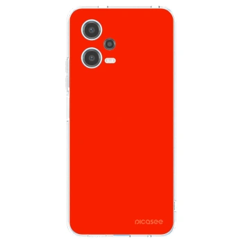 Picasee silikonowe przeźroczyste etui na Xiaomi Redmi Note 12 5G - Maranello Red