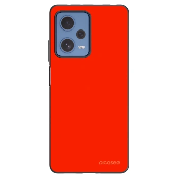 Picasee silikonowe czarne etui na Xiaomi Redmi Note 12 Pro 5G - Maranello Red
