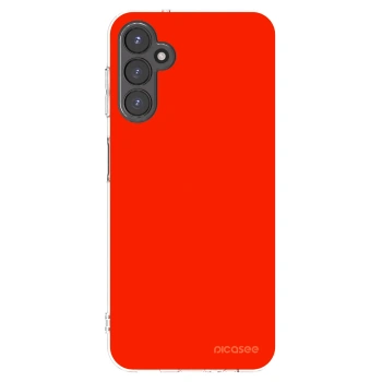 Picasee silikonowe przeźroczyste etui na Samsung Galaxy A14 5G A146P - Maranello Red