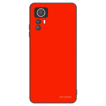 Picasee silikonowe czarne etui na Xiaomi Redmi Note 12S - Maranello Red