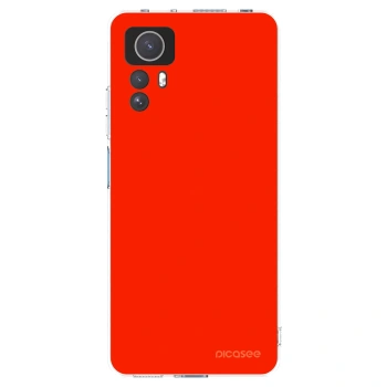 Picasee silikonowe przeźroczyste etui na Xiaomi Redmi Note 12S - Maranello Red