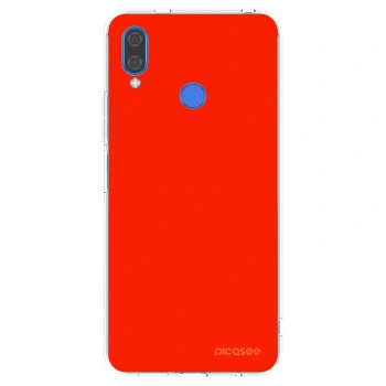 Picasee silikonowe przeźroczyste etui na Huawei Nova 3i - Maranello Red