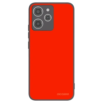 Picasee silikonowe czarne etui na Xiaomi Redmi 12 4G - Maranello Red