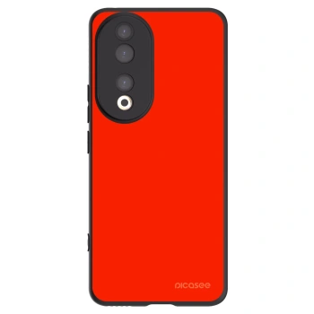 Picasee silikonowe czarne etui na Honor 90 5G - Maranello Red