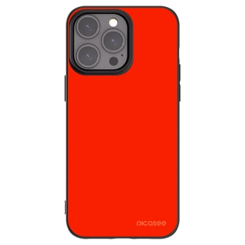 Picasee silikonowe czarne etui na Apple iPhone 15 Pro Max - Maranello Red