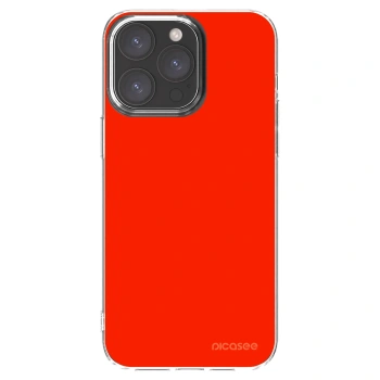 Picasee silikonowe przeźroczyste etui na Apple iPhone 15 Pro Max - Maranello Red