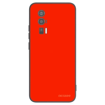 Picasee silikonowe czarne etui na Xiaomi Poco F5 Pro 5G - Maranello Red