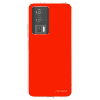 Picasee silikonowe przeźroczyste etui na Xiaomi Poco F5 Pro 5G - Maranello Red