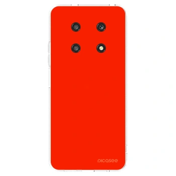 Picasee silikonowe przeźroczyste etui na Honor Magic4 Lite 5G - Maranello Red