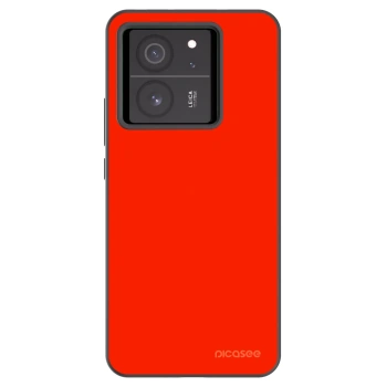Picasee silikonowe czarne etui na Xiaomi 13T - Maranello Red