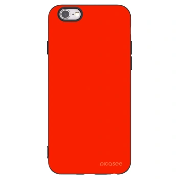 Picasee silikonowe czarne etui na Apple iPhone 6/6S - Maranello Red