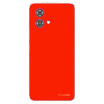 Picasee silikonowe przeźroczyste etui na Motorola Moto G84 5G - Maranello Red