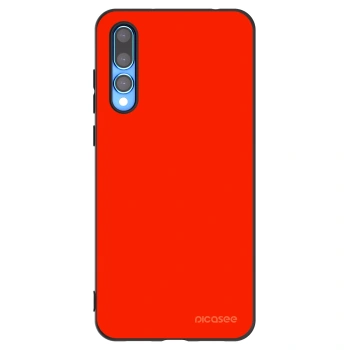 Picasee silikonowe czarne etui na Huawei P20 Pro - Maranello Red