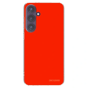 Picasee silikonowe przeźroczyste etui na Samsung Galaxy S24+ S926B 5G - Maranello Red