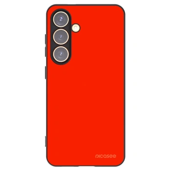 Picasee silikonowe czarne etui na Samsung Galaxy S24 S921B 5G - Maranello Red