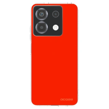 Picasee silikonowe przeźroczyste etui na Xiaomi Poco X6 - Maranello Red