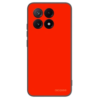 Picasee silikonowe czarne etui na Xiaomi Poco X6 Pro - Maranello Red