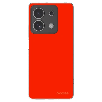Picasee silikonowe przeźroczyste etui na Xiaomi Redmi Note 13 4G - Maranello Red