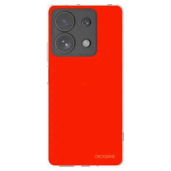 Picasee silikonowe przeźroczyste etui na Xiaomi Redmi Note 13 Pro 4G - Maranello Red