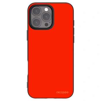 Picasee silikonowe czarne etui na Apple iPhone 16 Pro Max - Maranello Red